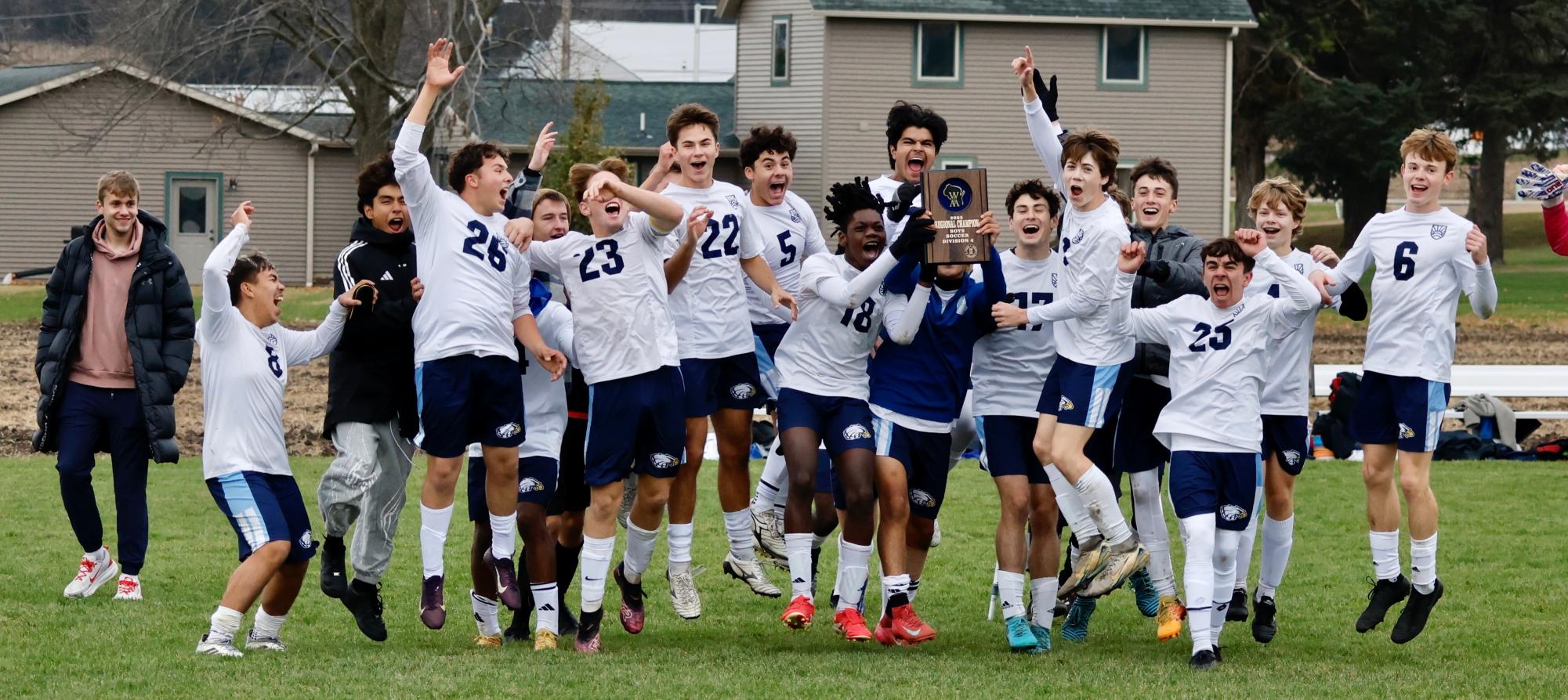 Boys varsity soccer went to state