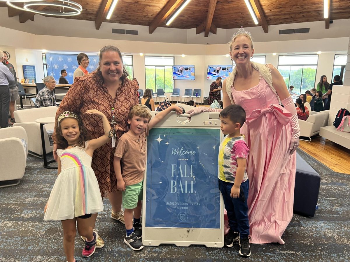 Dr. Megan Thornburgh makes magic with Shannon Whitmus, and Nora '36, Tyler '36 and Kwan '36. (Photo Courtesy of Megan Thornburgh.)